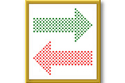 Fine Vector Dotted Red and Green, a Texture Graphic by FineArtStudio (Thumbnail 2 of 3)