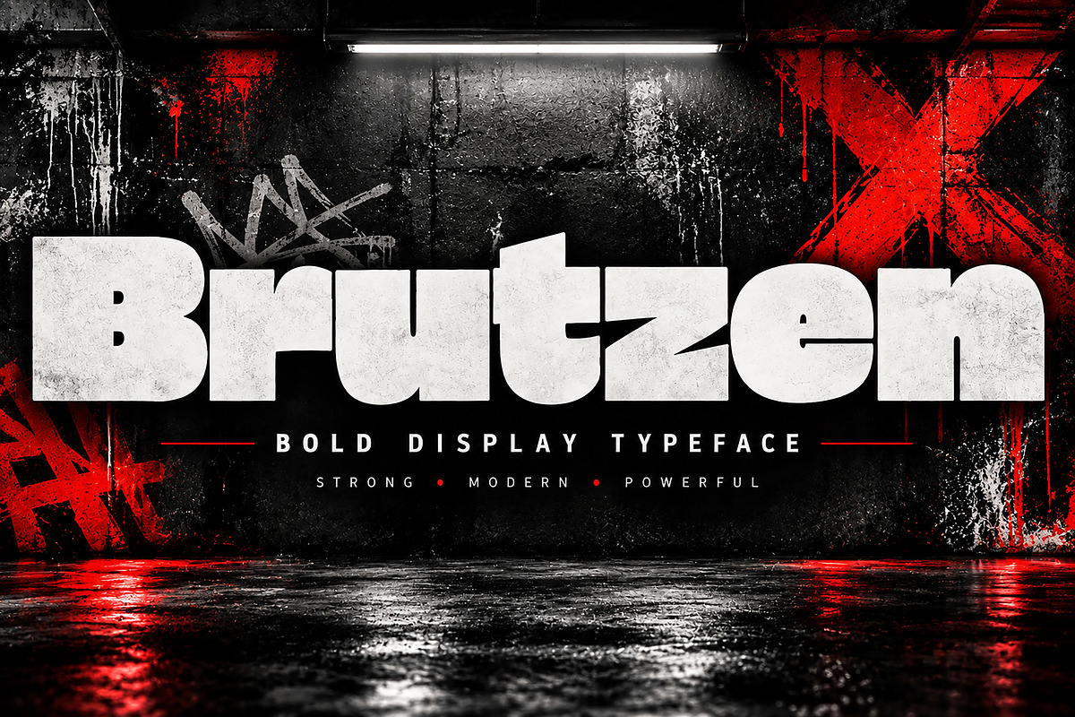 Brutzen, a Slab Serif Font by Wow Magic (Photo 1 of 4)