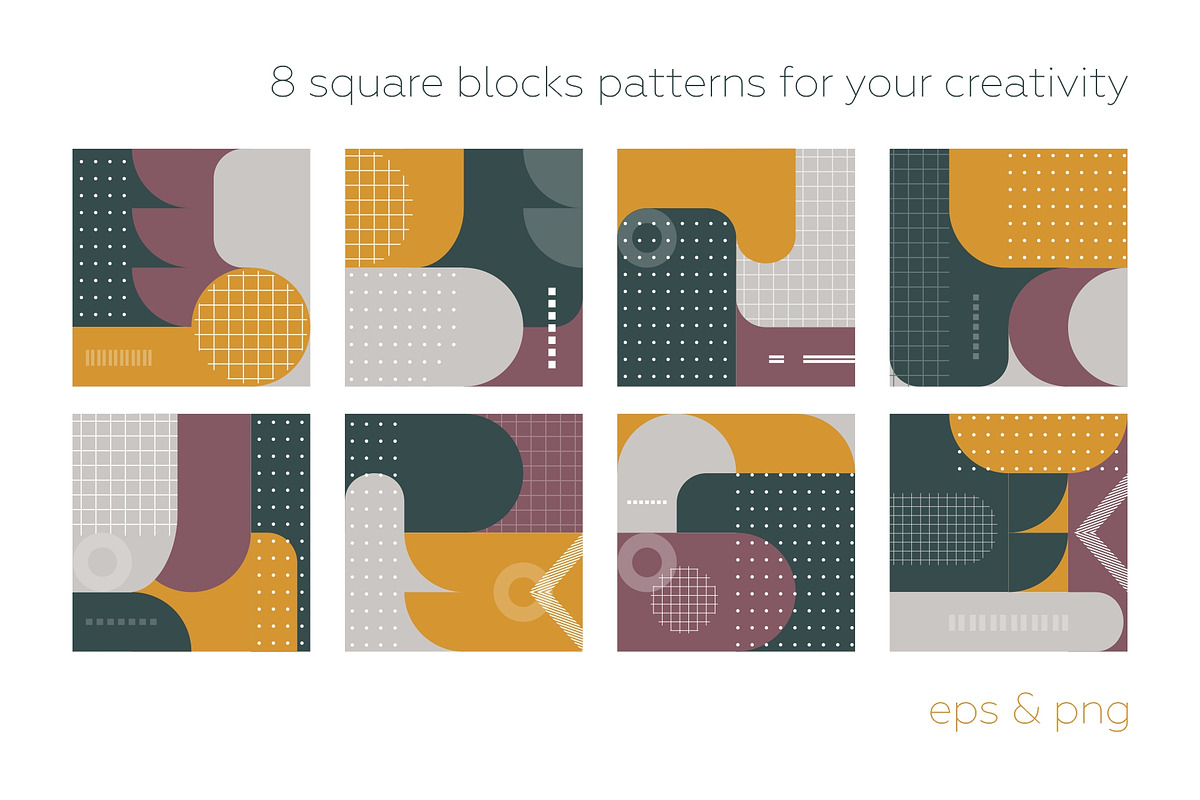 Playful Geometry Bundle!, a Pattern Graphic by lisa_kalev (Photo 15 of 24)