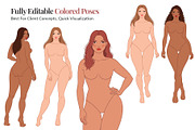 Plus Size Female Fashion Croquis, a Person Illustration by Shorena Fashion Draws (Thumbnail 7 of 13)