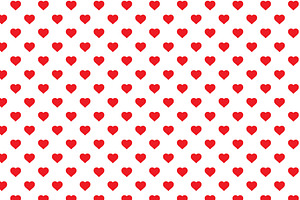 Vector Valentine Heart & XO Patterns