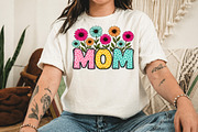 Retro Mom PNG, Mama Floral Flower De, an Illustration by Libby Wishes (Thumbnail 2 of 5)