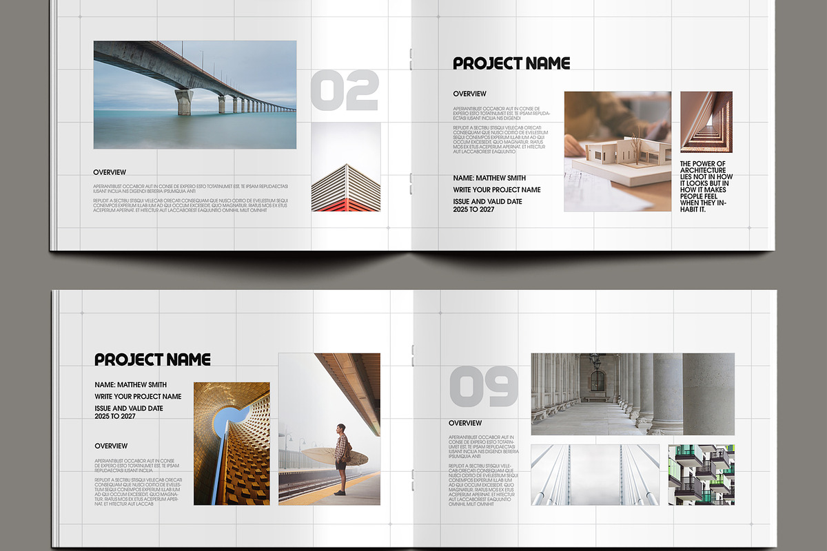 Modern Architecture Portfolio Design, a Brochure Template by MightyDesign (Photo 4 of 8)