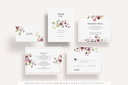Burgundy Wedding Invitation Suite, an Invitation Template by Azka Creative (Thumbnail 3 of 4)