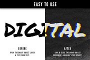 Glitch text effects for Photoshop, a Layer Style Add-On by MiksKS (Thumbnail 3 of 12)