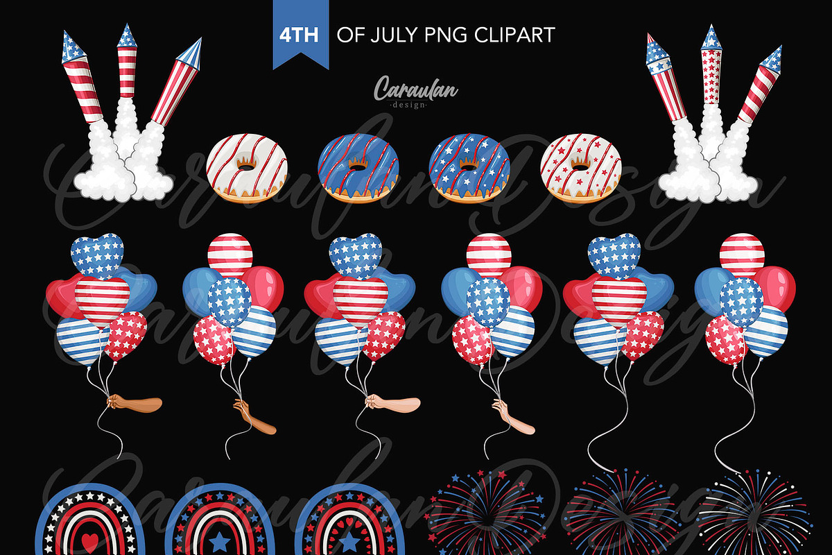 Independence Day Vector Clipart, an Object Graphic by Serghei Caraulan (Photo 4 of 6)