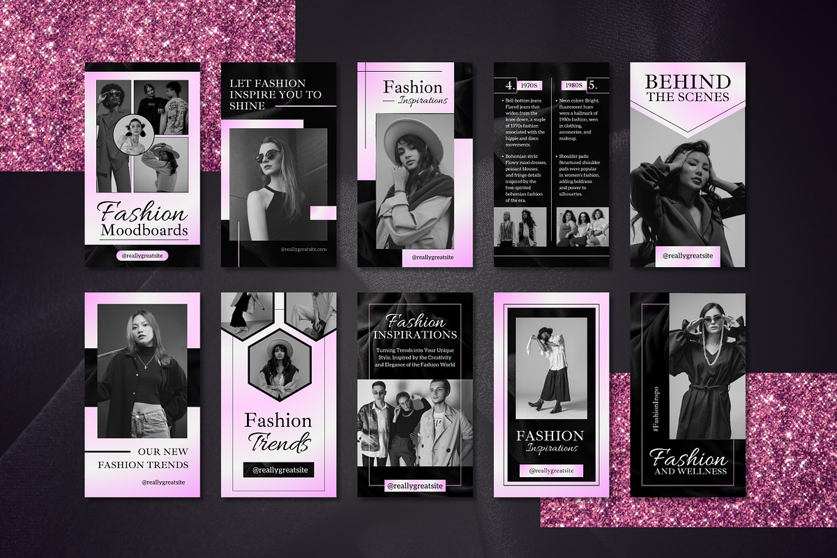 50 Fashion Stories Canva Templates, a Templates & Theme by TemplateCastleStore (Photo 2 of 10)
