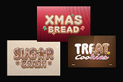 Gingerbread Christmas Text Effect, a Layer Style Add-On by Matsero (Thumbnail 2 of 4)