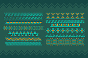 12 Aztec Pattern Lines, a Decorative Illustration by UoaHH (Thumbnail 2 of 2)