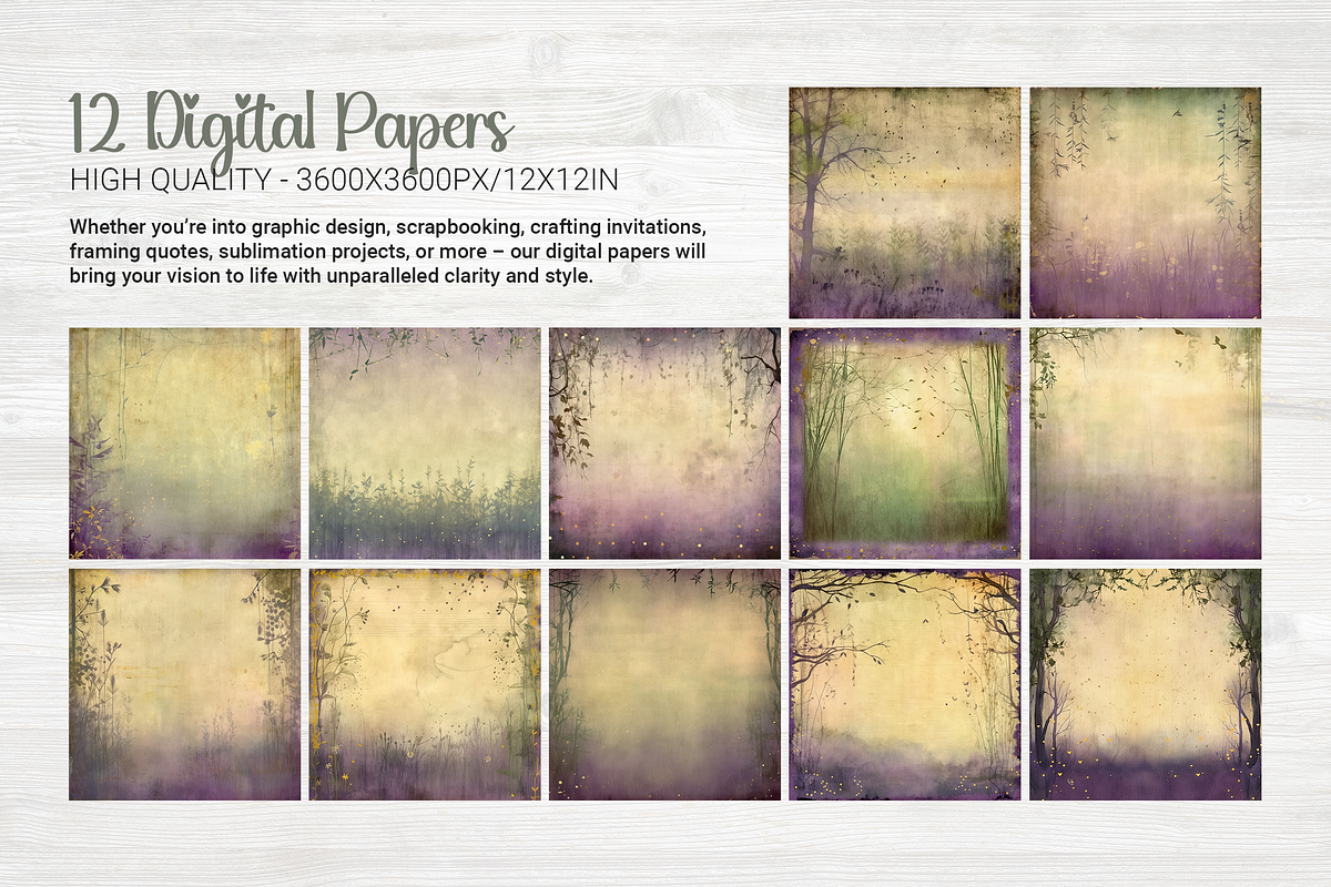 Dusty Lavender Journal Pages, a Background Graphic by Curve Design (Photo 4 of 7)