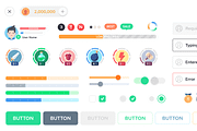 GUI - Mono Round, an UI Kit Template by LAYERLAB (Thumbnail 25 of 32)