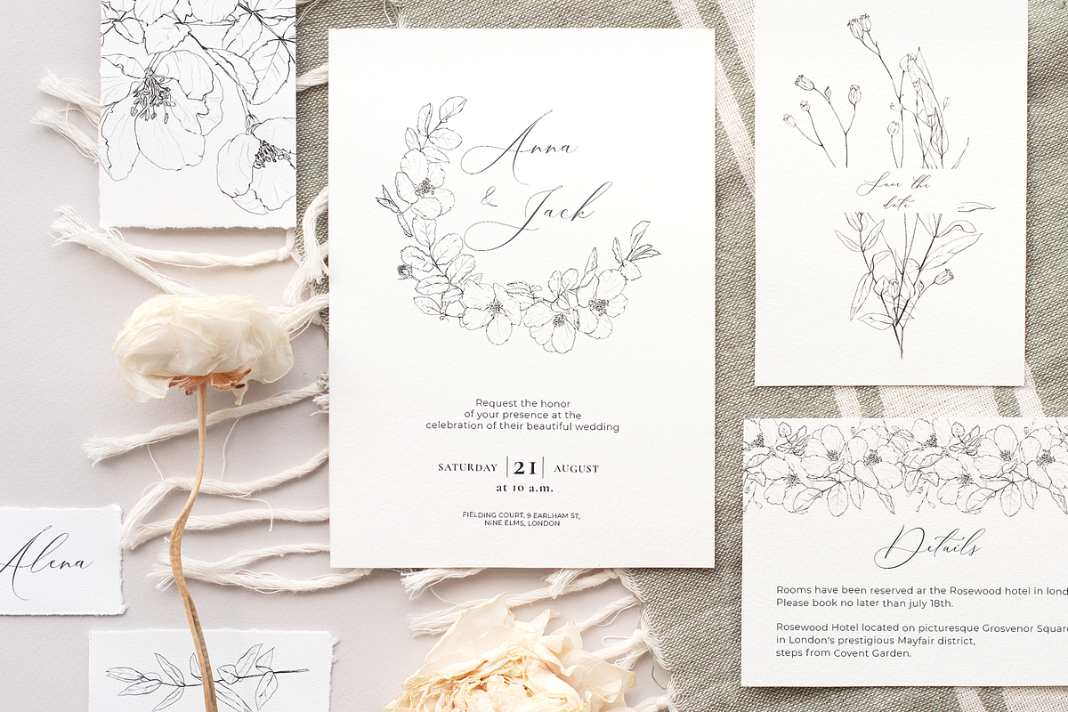 Wildflowers-Pencil sketch collection, a Decorative Illustration by Pamyatka Shop (Photo 6 of 13)