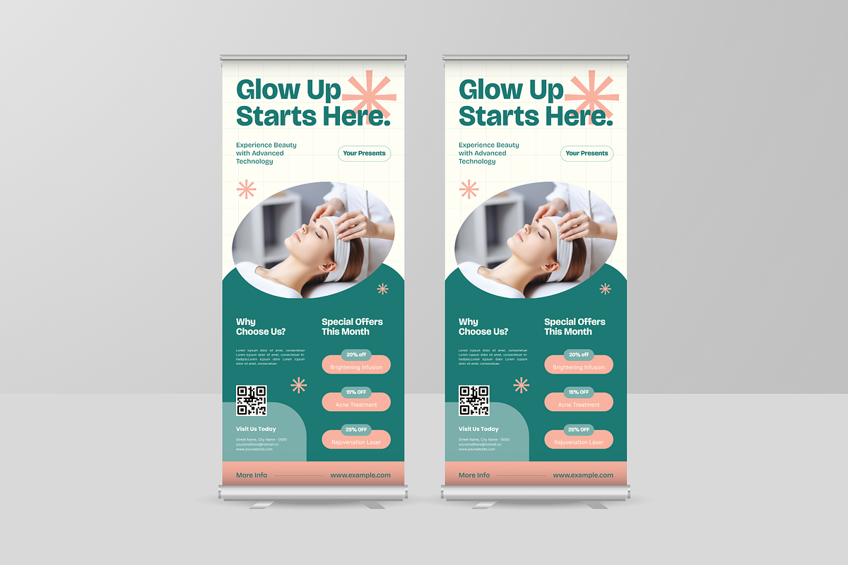 Beauty Clinic Promo Banner, a Print Template by Annora Studio (Photo 2 of 6)