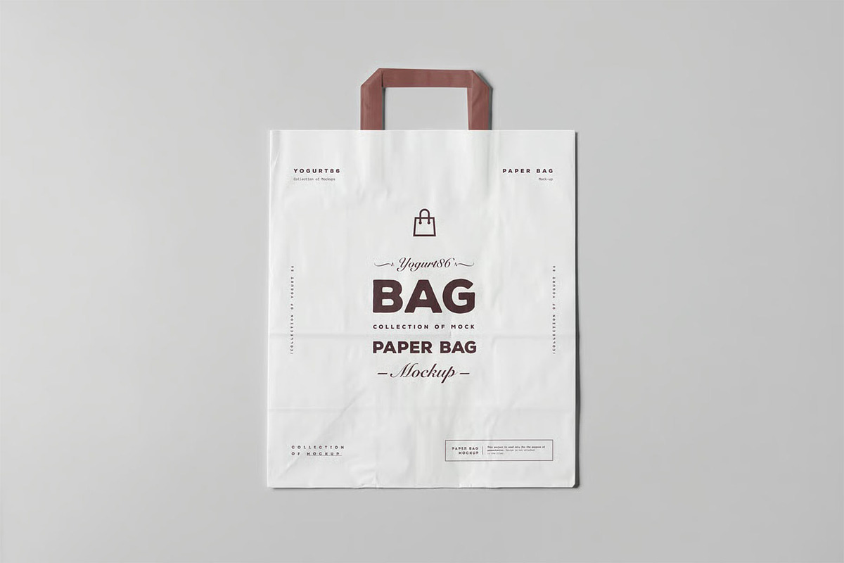 Paper Bag Mock-up, a Packaging Mockup by zippypixelstudio (Photo 12 of 12)