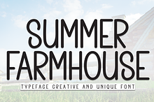 Summer Farmhouse | Script Font