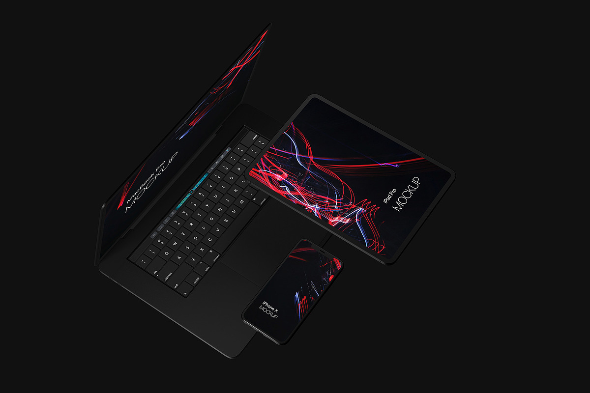 Black Devices Mockup Set, an iPhone Mockup by Seven Lights (Photo 5 of 20)