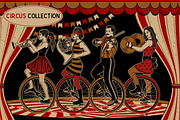 Vintage Circus Band Musicians., a Decorative Illustration by Moloko88 (Thumbnail 1 of 5)