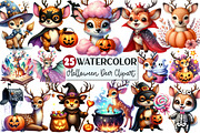 Cute Halloween Deer Clipart, an Illustration by Rose Art (Thumbnail 1 of 3)