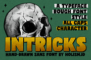 Intricks Typeface Rough, a Sans Serif Font by 24Design Studios (Thumbnail 1 of 6)