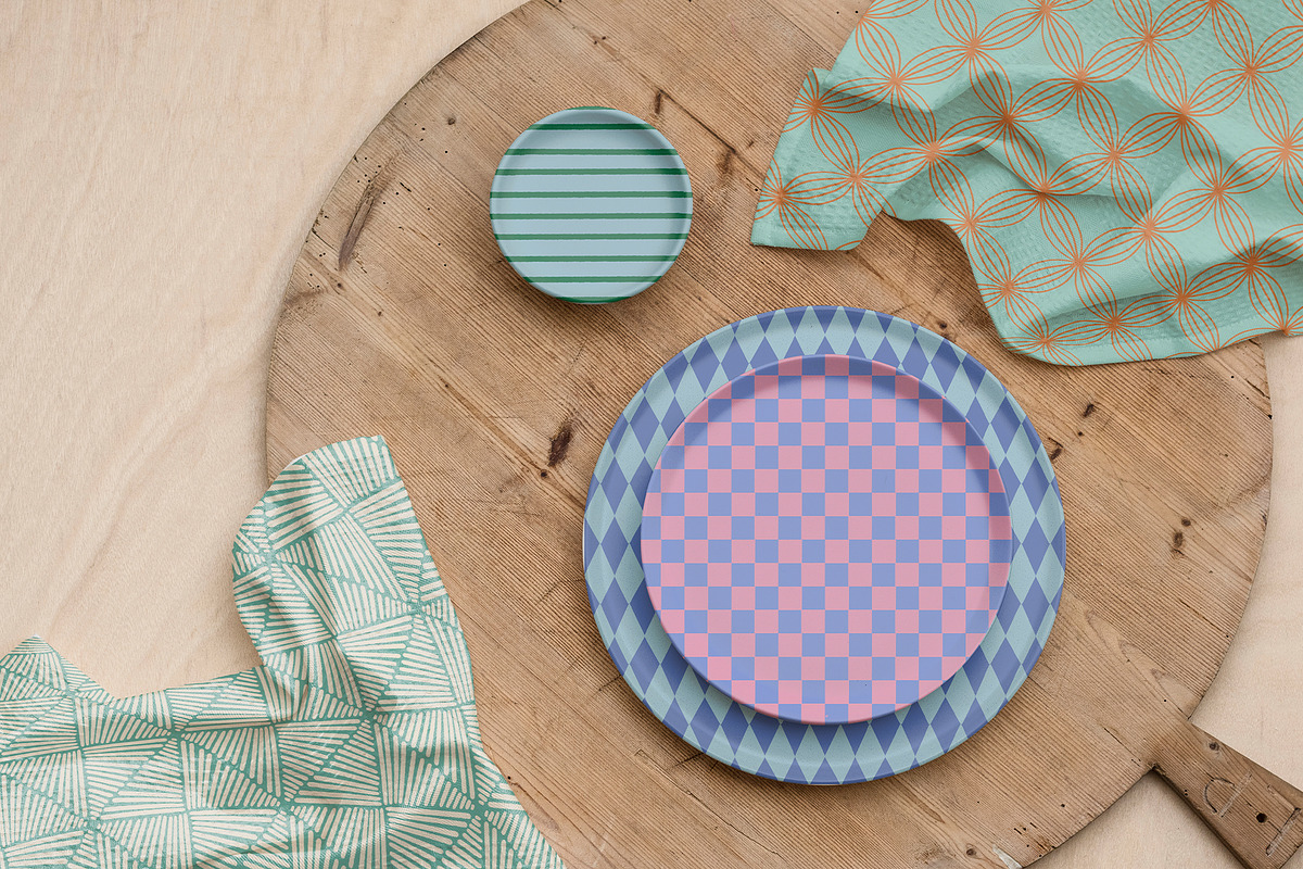Retro Summer Seamless Patterns, a Pattern Graphic by Sweet Fig (Photo 5 of 11)