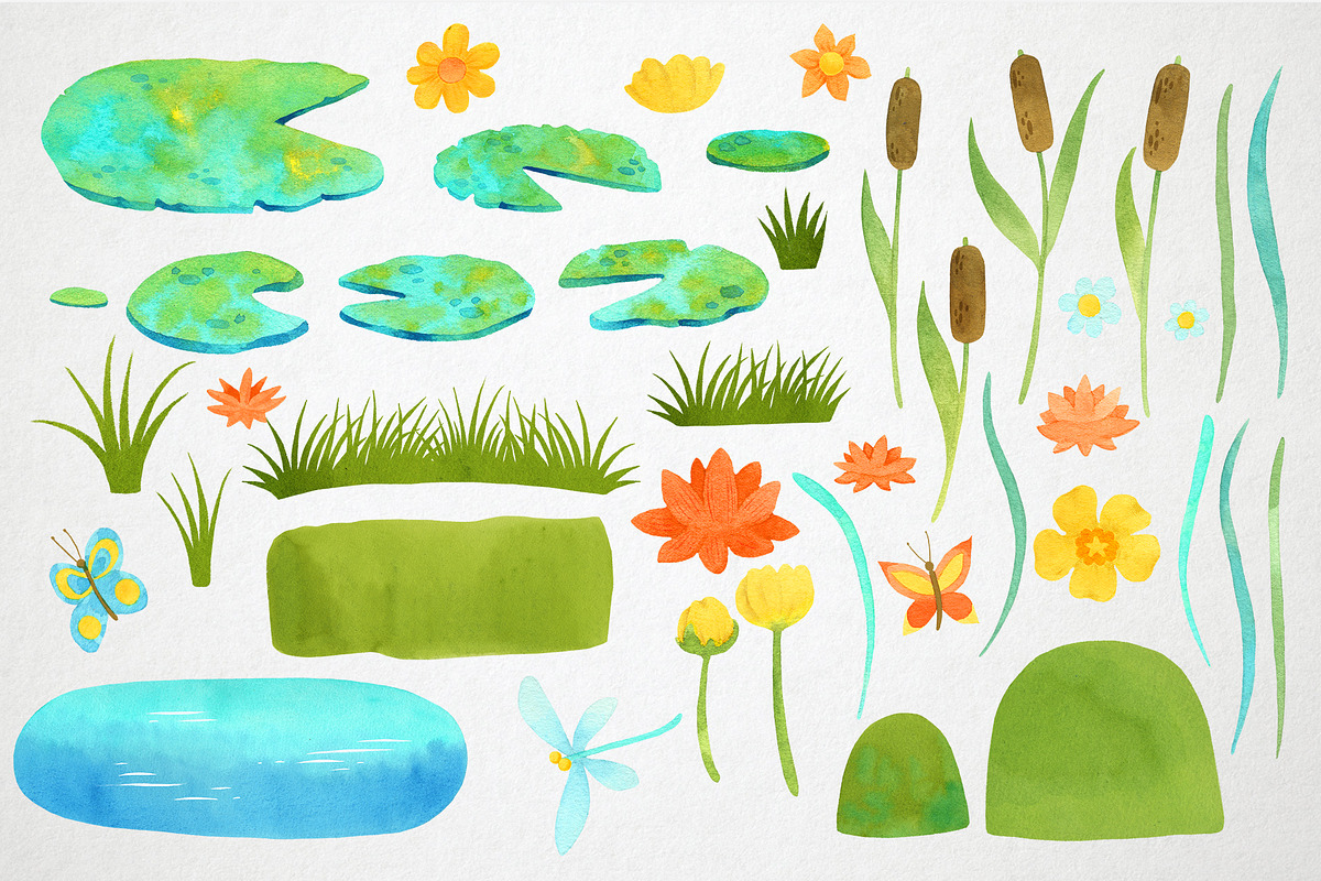 Cheerful Toad, Frog clipart, an Animal Illustration by LukaJreym (Photo 3 of 10)