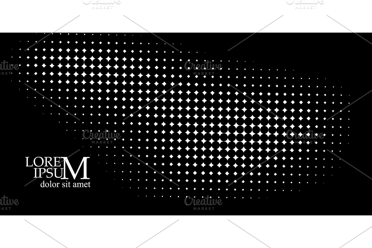 Abstract background with black dots, an Illustration by Nenahliadava Design