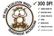 Whimsical Fluffy Christmas Birds, an Illustration by Craft Nest (Thumbnail 2 of 9)