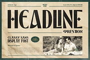 Prestion, a Sans Serif Font by Burntilldead (Thumbnail 6 of 12)