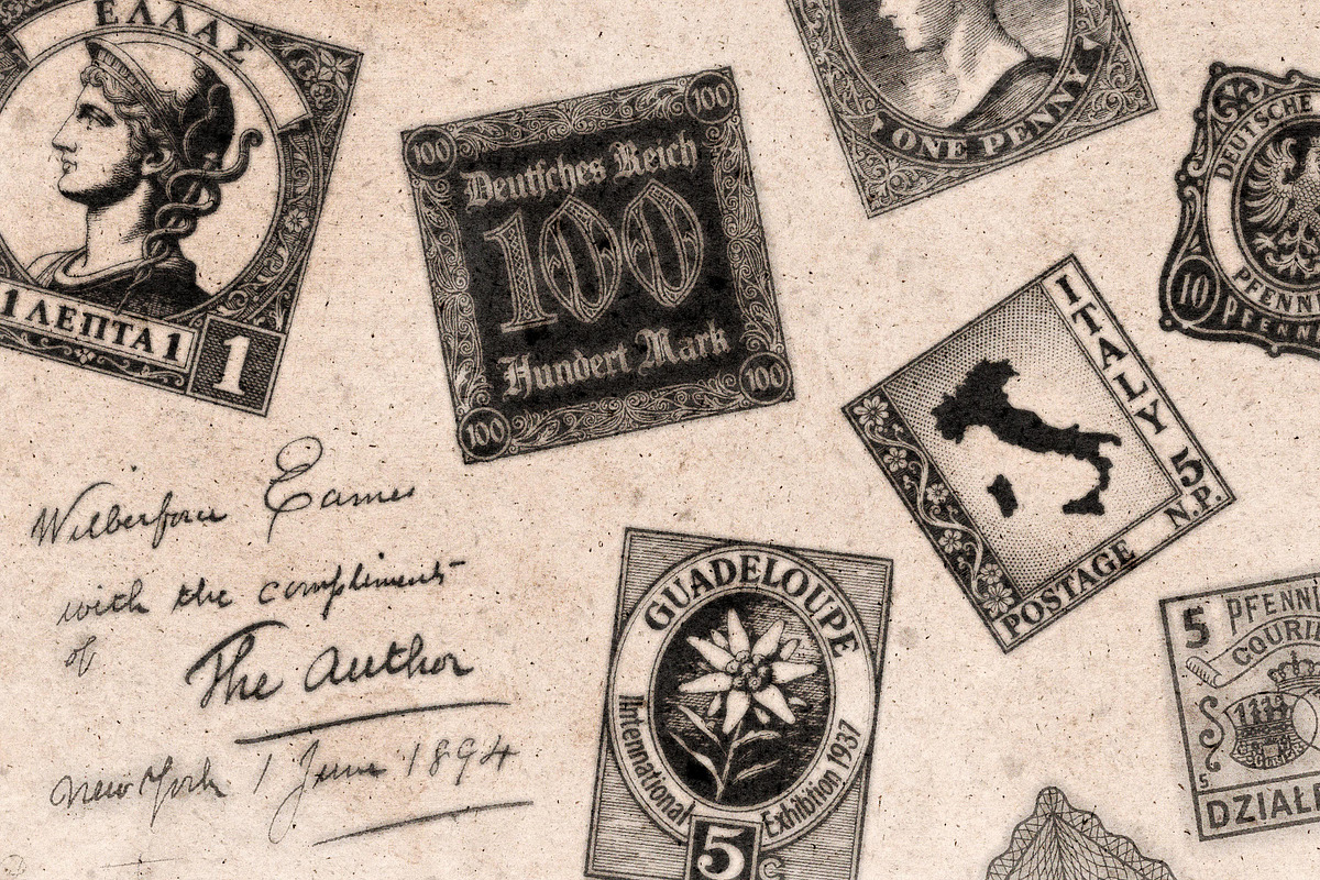 Vintage Postage Stamps Collection, an Object Graphic by pixelbuddha.net (Photo 6 of 6)
