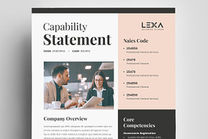 Capability Statement Template, a Stationery Template by Niofix