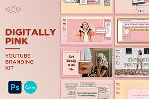 Digitally Pink Youtube Branding Kit