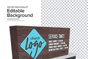 Frontage Church Sign Mockup