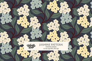 Jasmine Flowers Pattern