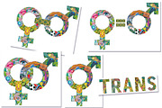 Gender identities zentangle, an Object Graphic by Watercolor fantasy (Thumbnail 10 of 13)