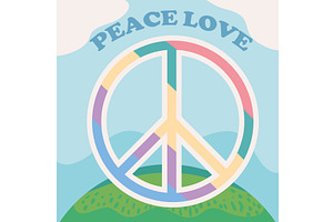 Peace And Love Hippie