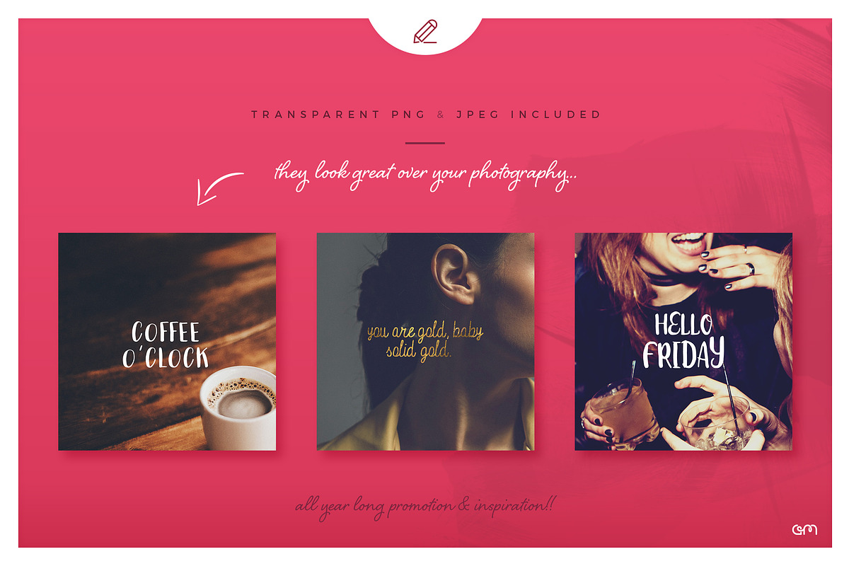 150 Quotes Bundle, a Social Media Template by AM Studio (Photo 3 of 15)