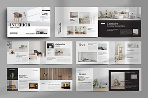 Interior Design Magazine Landscape, a Magazine Template by NorthPeak