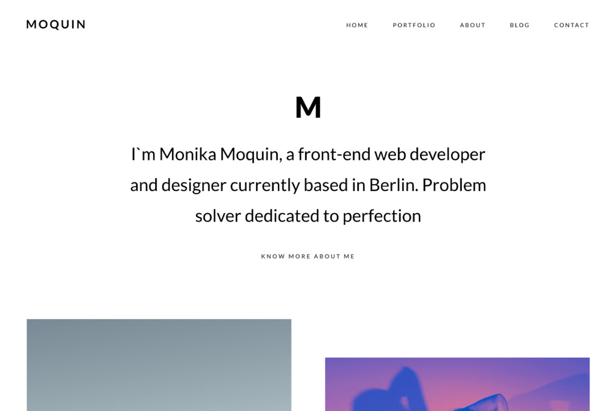 Moquin Creative Portfolio HTML Templ preview 3