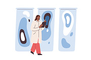 Scientists conduct research concept, a Healthcare Illustration by Good Studio (Thumbnail 2 of 10)