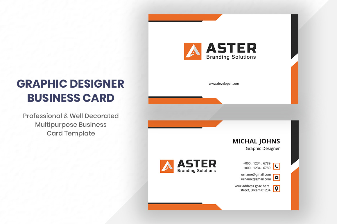 Business Card, a Business Card Template by UI_Expert