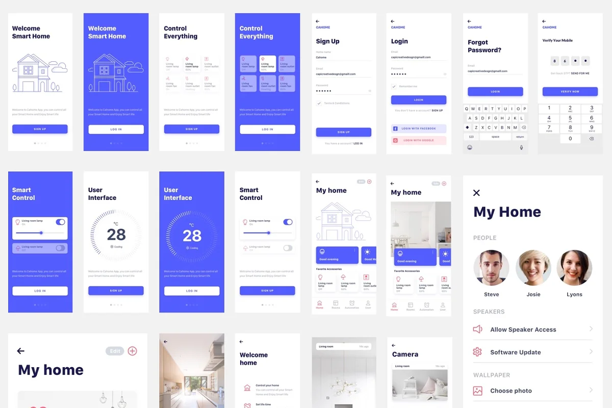 Cahome - Smart Home App UI Kit, an App Template by Capi Product (Photo 4 of 6)