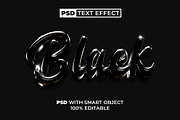 PSD Black Shiny Text Effect Style, a Layer Style Add-On by Mockmenot (Thumbnail 1 of 2)