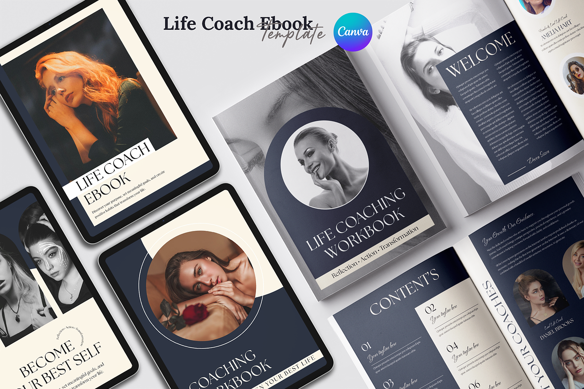 Life Coach Ebook Template | Canva, a Brochure Template by ArtisticLand (Photo 1 of 14)