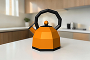 Tea kettle favor - 3d papercraft, a Print Template by PAPER amaze (Thumbnail 1 of 5)