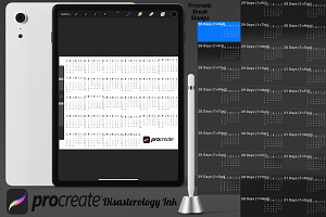 Undated Calendar Set 2 Procreate