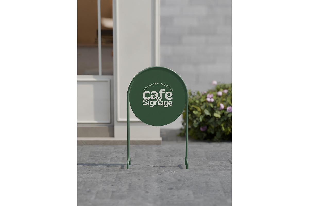 Sign & storefront logo mockup, an Advertising Mockup by Mockthethics. (Photo 9 of 13)