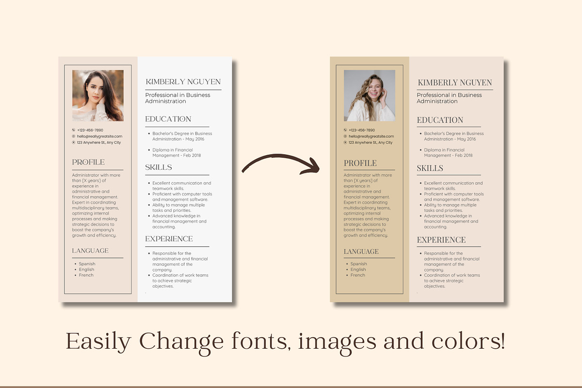 50 Professional Resume Templates, a Templates & Theme by TemplateCastleStore (Photo 6 of 10)