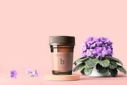 Amber Glass Pills Bottle Mockups, a Cups & Container Mockup by pmvch (Thumbnail 8 of 20)