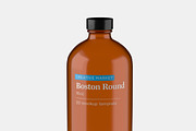 Boston Round Glass Bottle 16oz, an Object 3D Model by ashleycam3ron (Thumbnail 2 of 5)