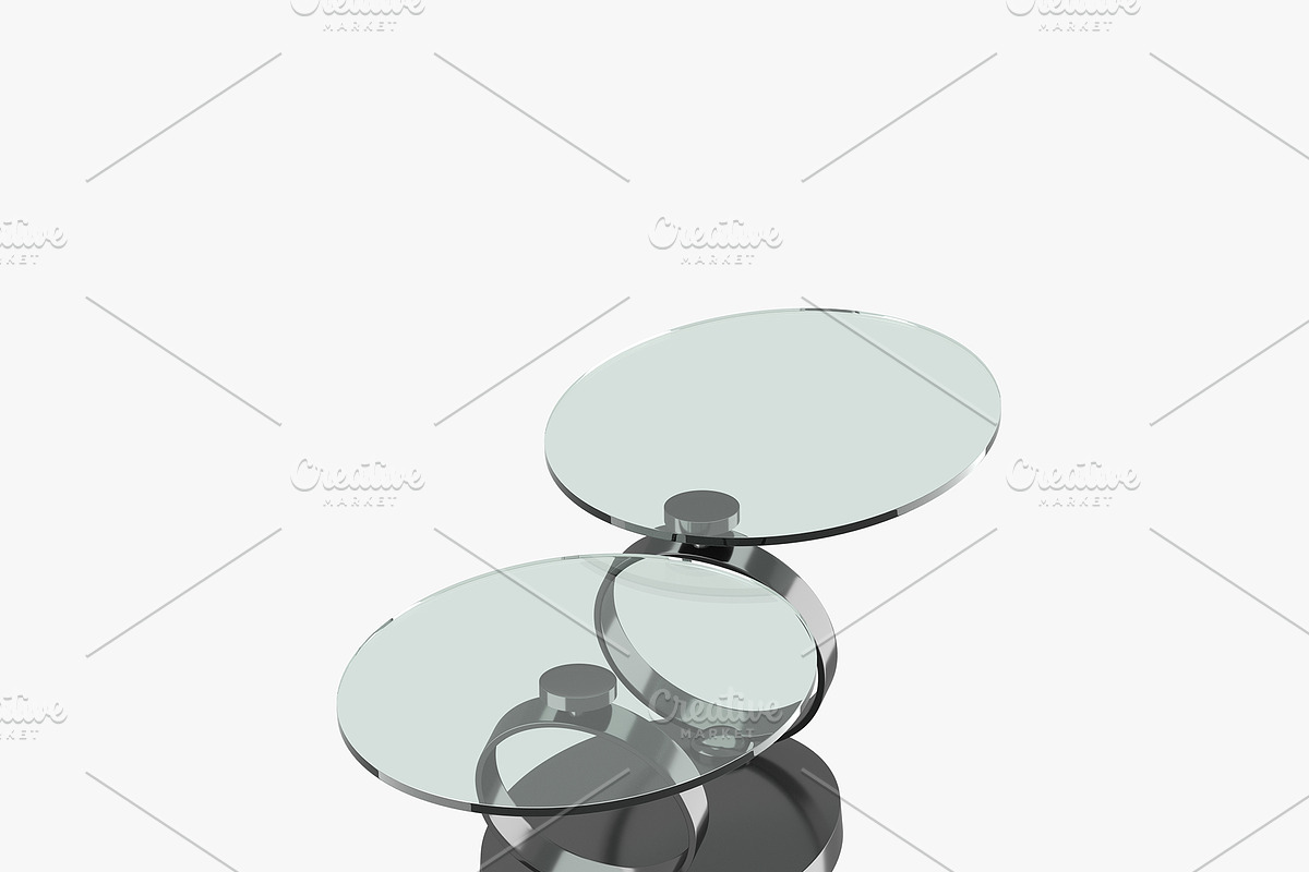 Modern table with two glass tabletop, a Furniture 3D Model by CGTales (Photo 4 of 11)